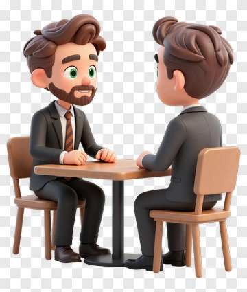 3D Businessmen Having A Meeting PNG
