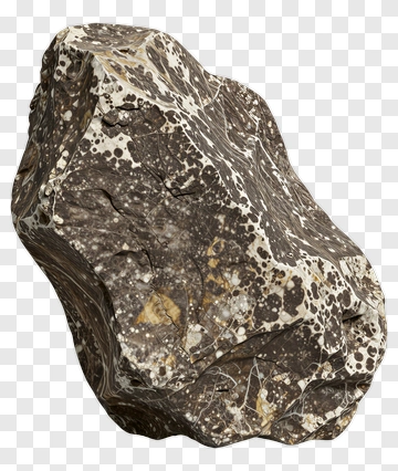 Realistic Rock With Unique Patterns PNG