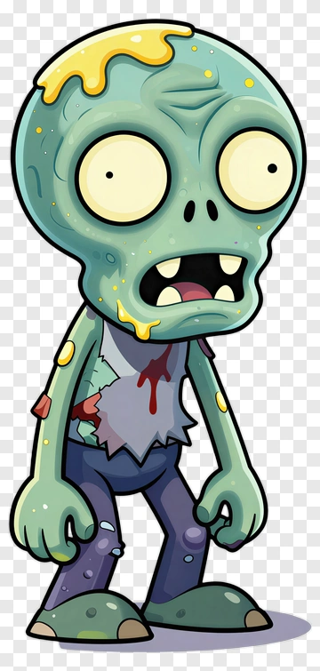 Cartoon Zombie Character PNG