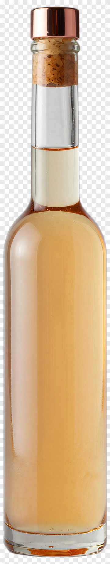 Glass Bottle With Cork And Liquid PNG