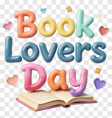 Book Lovers Day With Open Book PNG