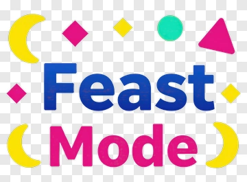 Feast Mode Colorful Design PNG