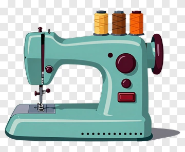 Cartoon Sewing Machine PNG