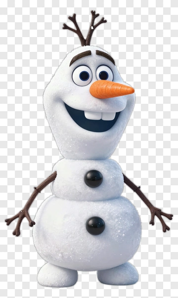 Cartoon Snowman Character PNG