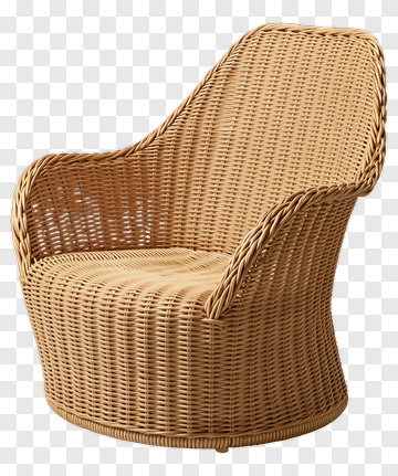 Woven Rattan Chair PNG