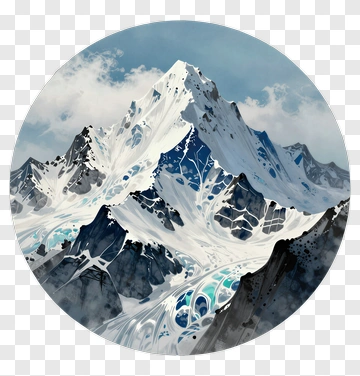 Snowy Mountain Landscape PNG