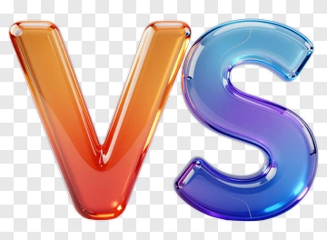 Colorful Vs Letters PNG