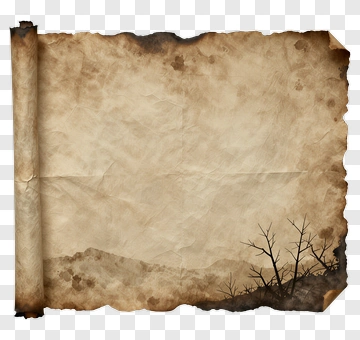Old Scroll With Torn Edges PNG