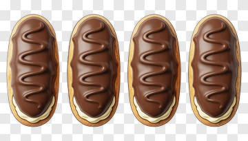 Chocolate Cream Filled Donuts PNG
