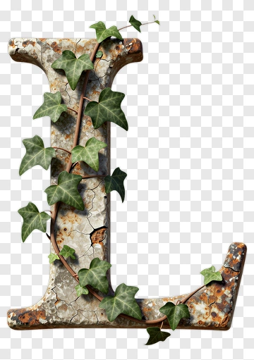 Ivy Covered Letter L PNG