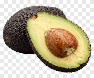 Fresh Avocado Half With Seed PNG