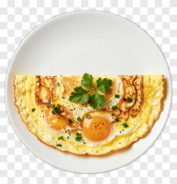 Omelette With Eggs And Herbs PNG
