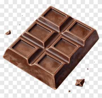Chocolate Bar With Broken Pieces PNG