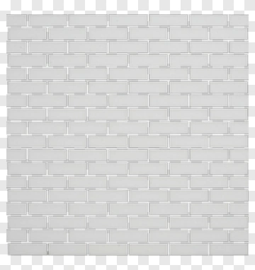 White Subway Tile Pattern PNG