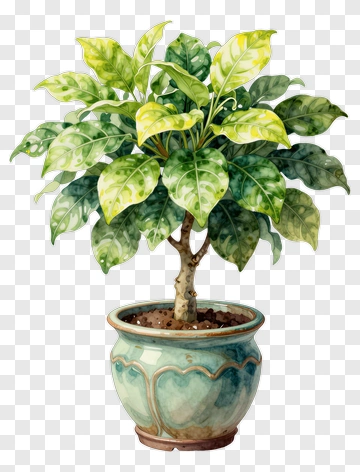 Potted Green Plant PNG