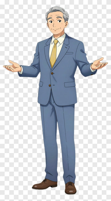 Businessman Gesturing In A Suit PNG