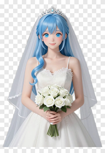 Bride Holding A Bouquet Of White Roses PNG