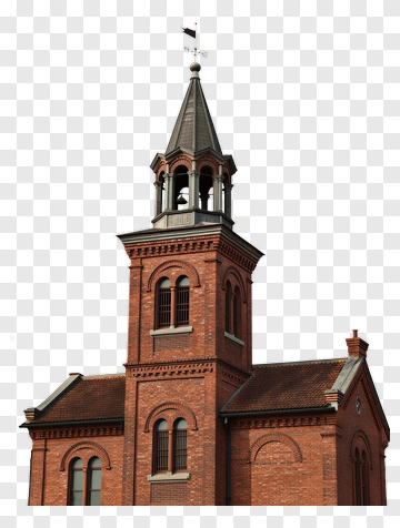 Historic Brick Church Tower PNG