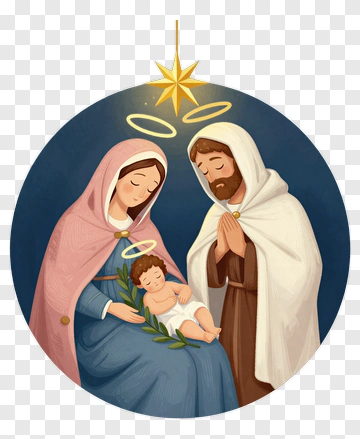 Holy Family With Baby Jesus PNG