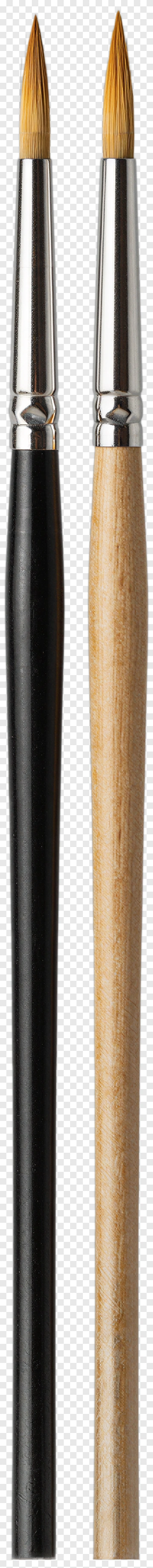 Paintbrushes With Black And Natural Handles PNG
