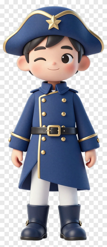 Cartoon Boy In Pirate Costume PNG