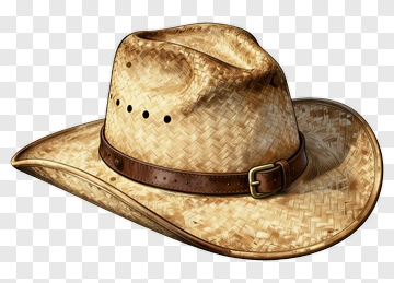 Straw Cowboy Hat PNG