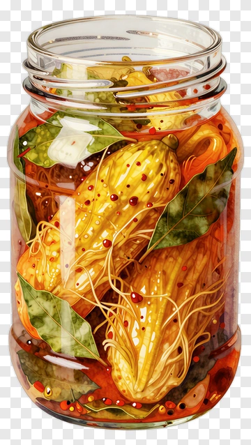 Jar Of Pickled Vegetables PNG