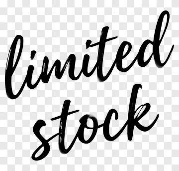 Limited Stock Text Design PNG