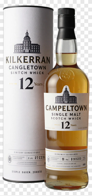Kilkerran Campbeltown 12 Years Single Malt Scotch Whisky PNG