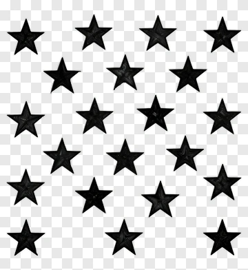 Black Stars Pattern PNG
