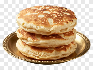 Stack Of Pancakes On A Plate PNG