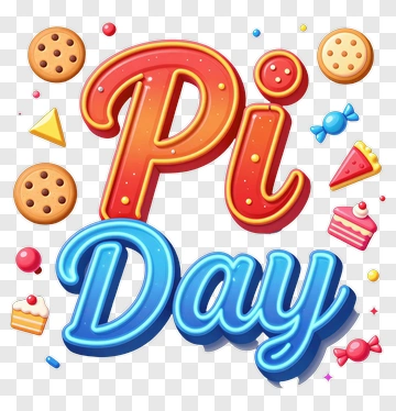 Pi Day Celebration With Colorful Desserts PNG
