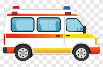 Cartoon Ambulance Vehicle PNG