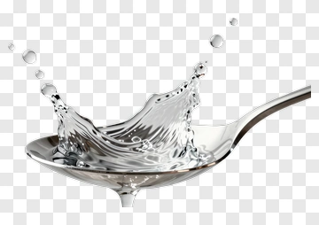 Spoon With Water Splash PNG