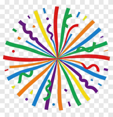 Colorful Celebration Confetti Burst PNG