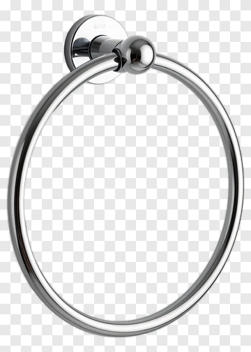 Chrome Towel Ring PNG