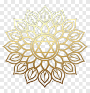 Golden Mandala Design PNG