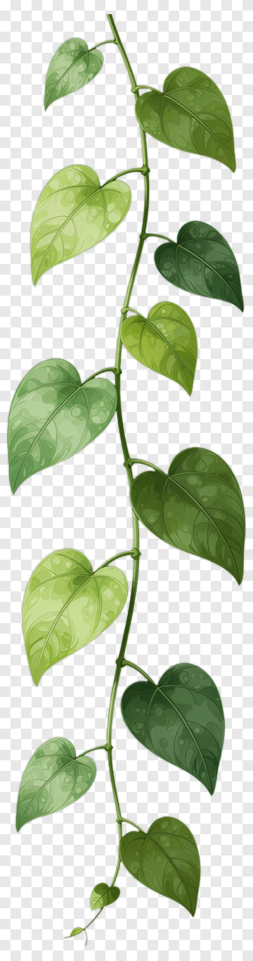 Vine With Green Leaves PNG