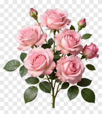 Pink Rose Bouquet PNG