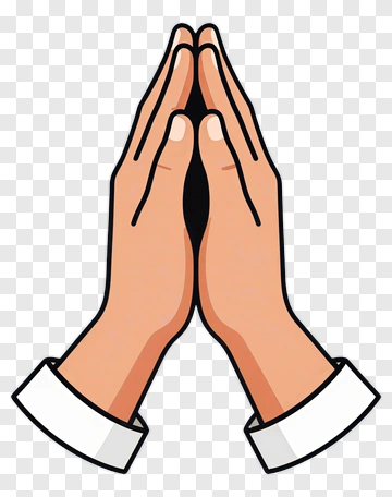 Hands Together In Prayer Position PNG
