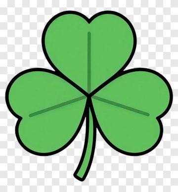 Green Shamrock Leaf PNG