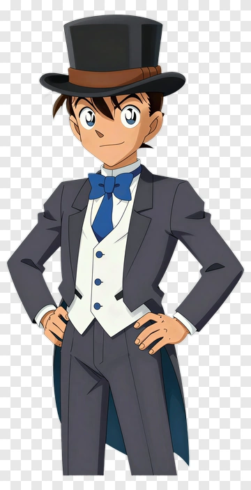 Cartoon Magician In Formal Attire PNG