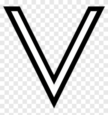 Black And White Letter V PNG