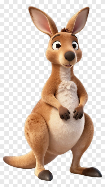 Cartoon Kangaroo PNG