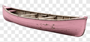 Vintage Pink Canoe PNG