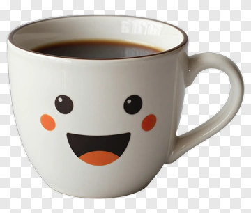 Happy Coffee Mug PNG