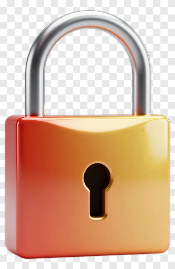 Gradient Padlock PNG