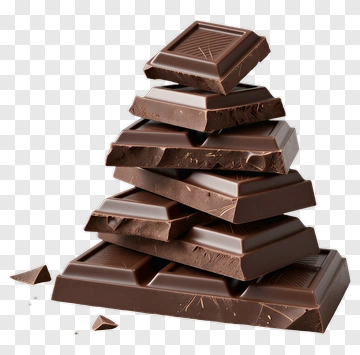 Stack Of Dark Chocolate Bars PNG