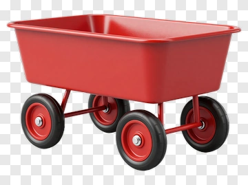 Red Toy Wagon PNG