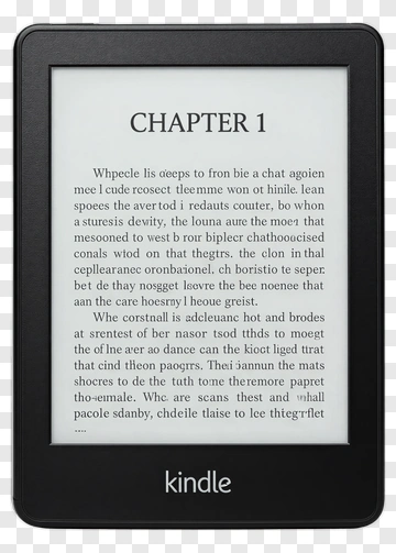 Kindle Displaying Chapter 1 Text PNG